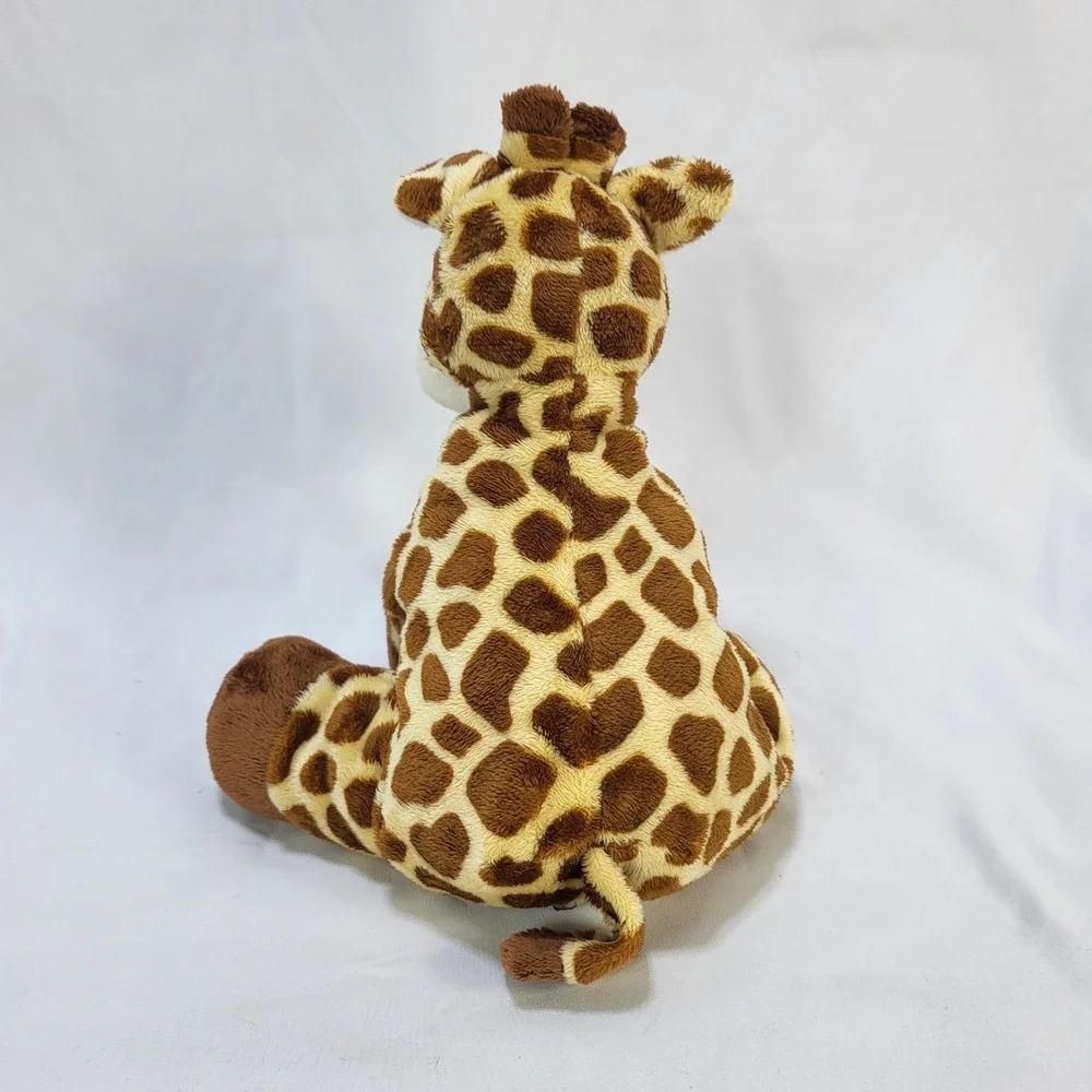 Ty Tiptop Giraffe Pluffies Plush Stuffed Animal Lovey Brown Spotted 2010 Tylux